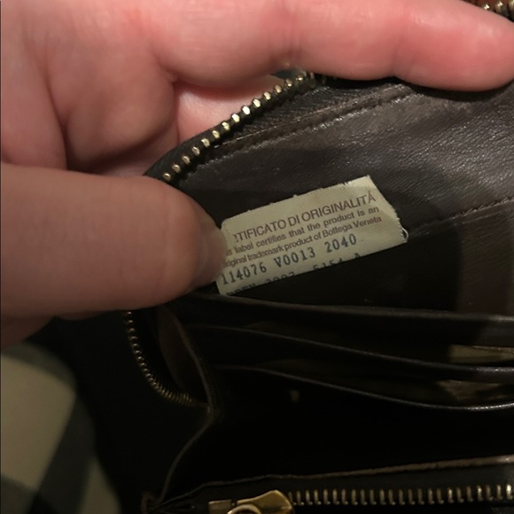 Bottega Veneta Dark Brown Woven Wallet - Picture 9 of 11